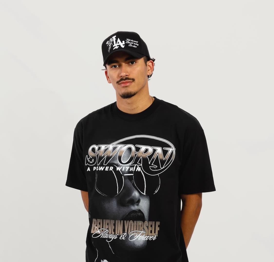 SWORN TO US 씨티 오브 엔젤 스냅백 블랙 상품이미지5