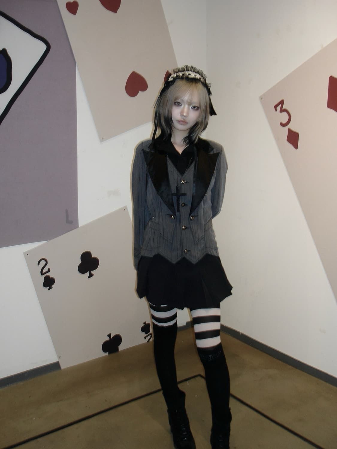 알곤퀸즈 레이어드 베스트 자켓 착샷 ㅇ 상품이미지1