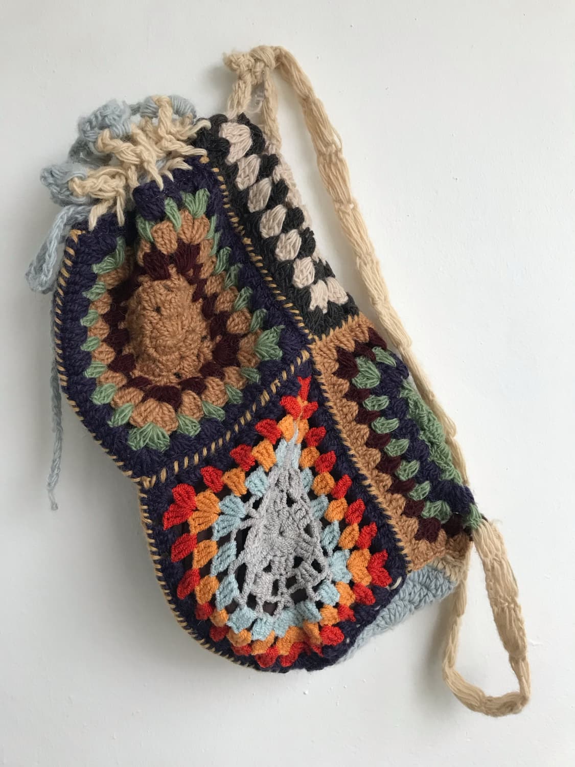 히피 모리걸 뜨개 니트 크로스백 상품이미지1