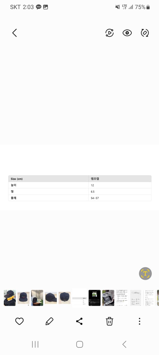 (새상품) 위올히얼 토마토 캠프캡 상품이미지6