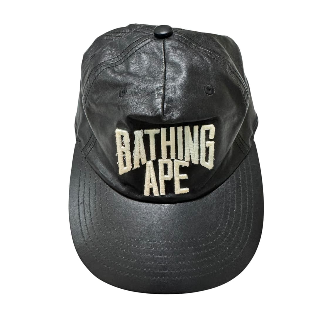 베이프(BAPE) 아치 로고 레더 볼캡 상품이미지1