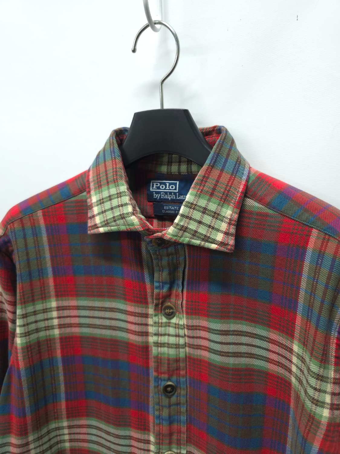 폴로 랄프로렌 에스테이트 클래식핏 체크 플란넬 셔츠(~66반) 상품이미지3