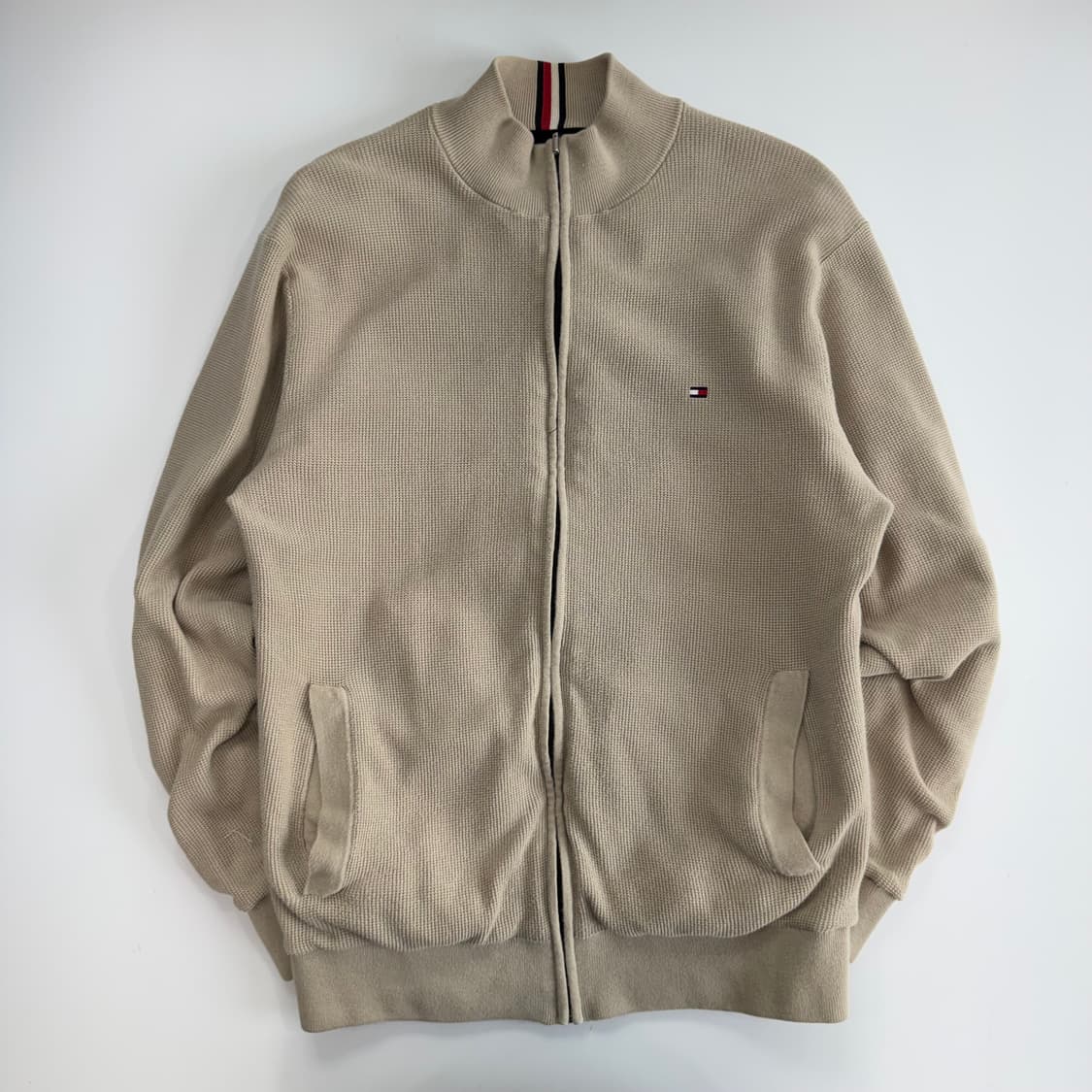 Tommy Hilfiger 타미힐피거 베이지 니트 리버시블 집업 상품이미지8