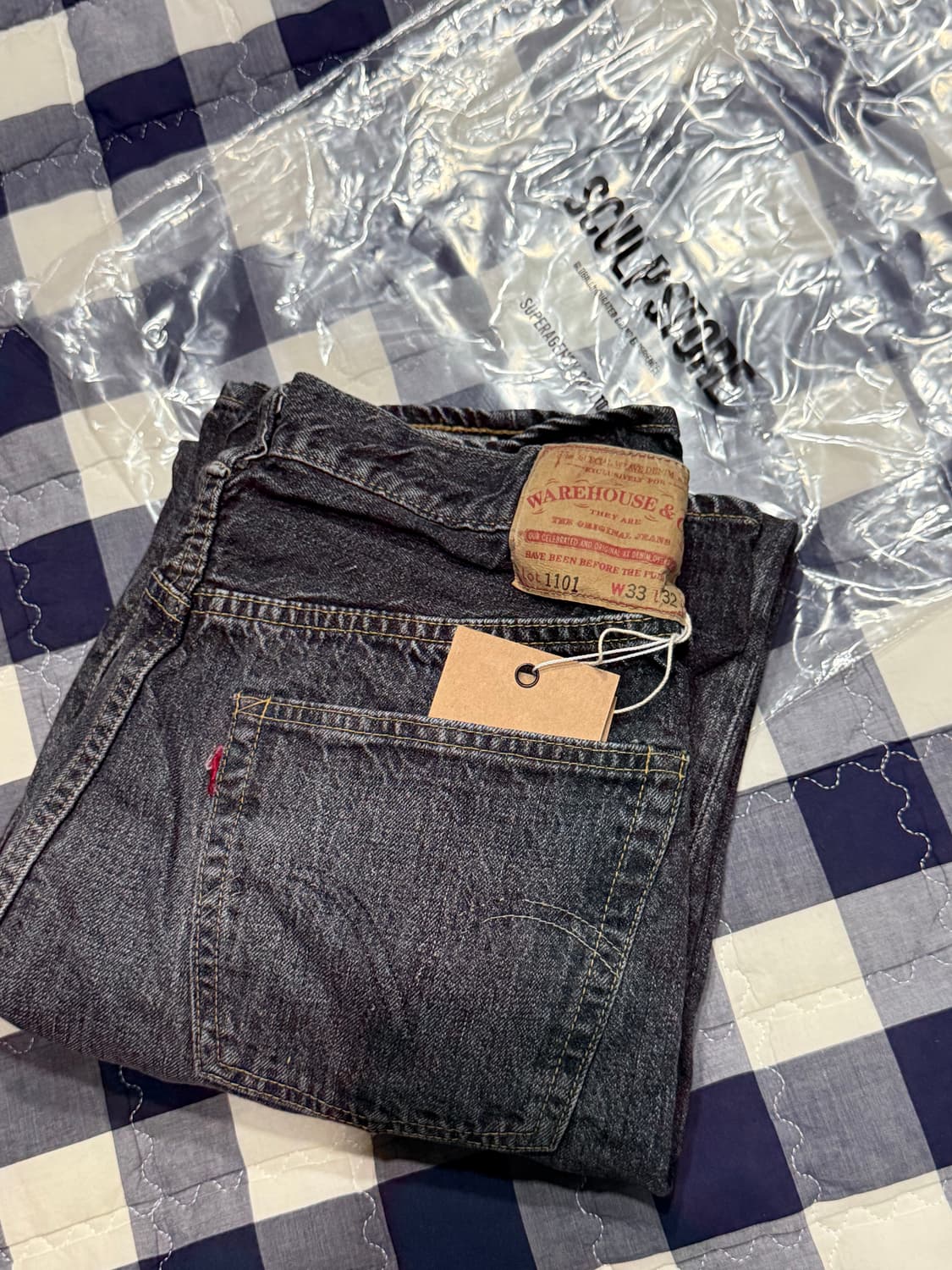 웨어하우스1101 USED WASH Black 상품이미지2
