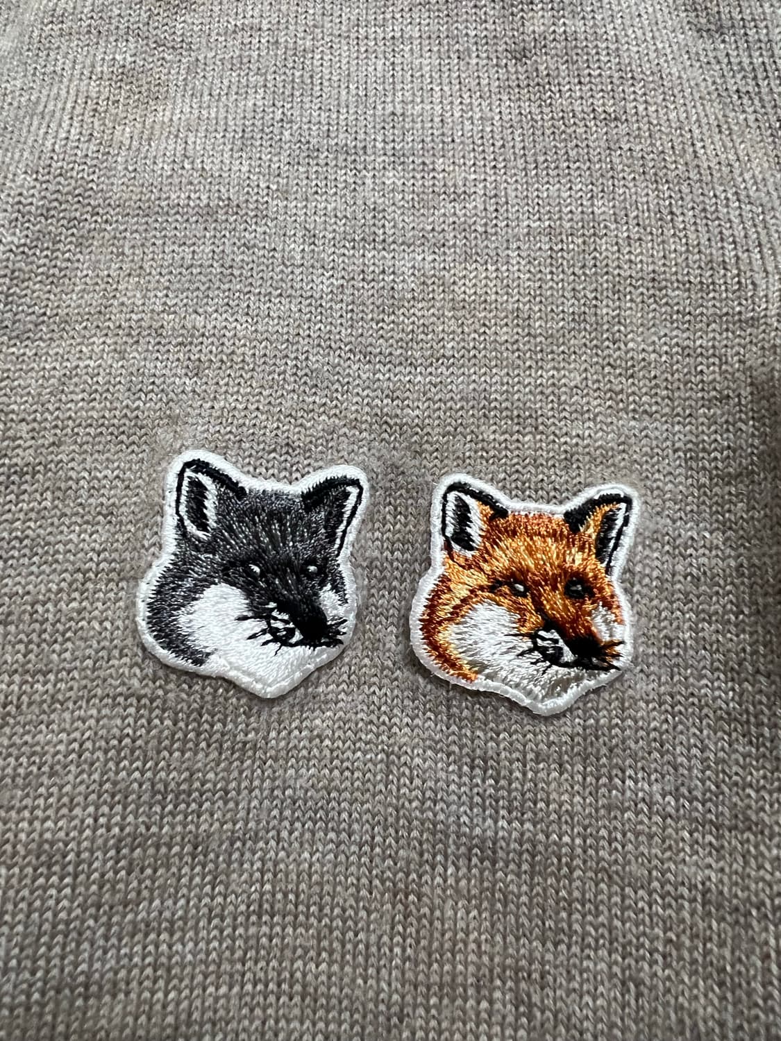 메종키츠네 더블폭스 가디건 M 상품이미지4