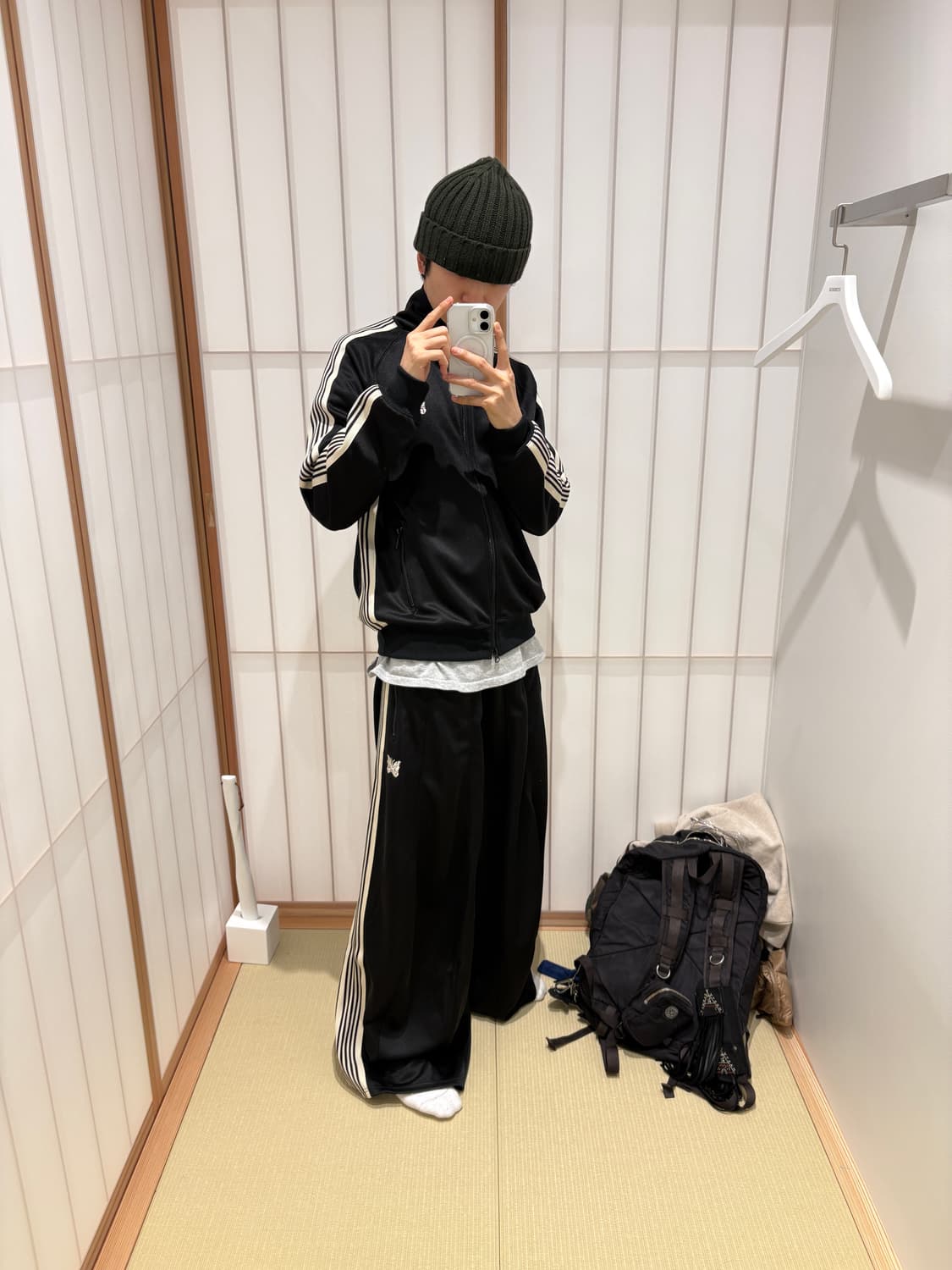 X STUDIOUS HD track pant poly  와이드팬츠 상품이미지2