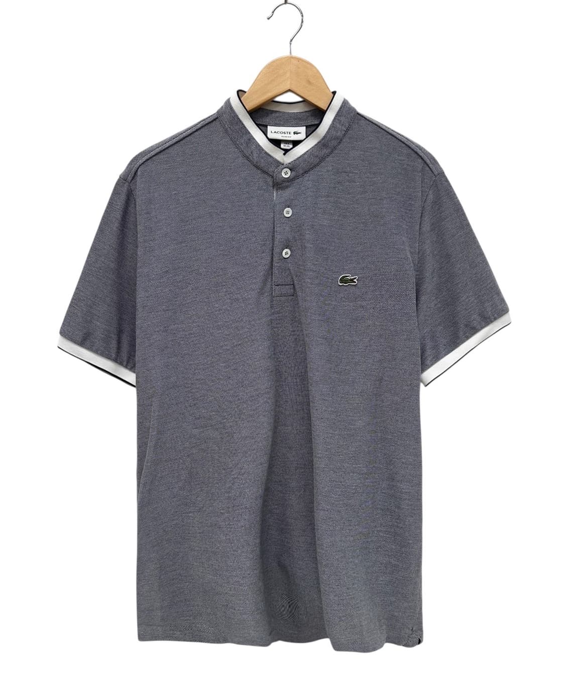 라코스테 헨리넥 반팔 웜그레이(XL)  상품이미지1