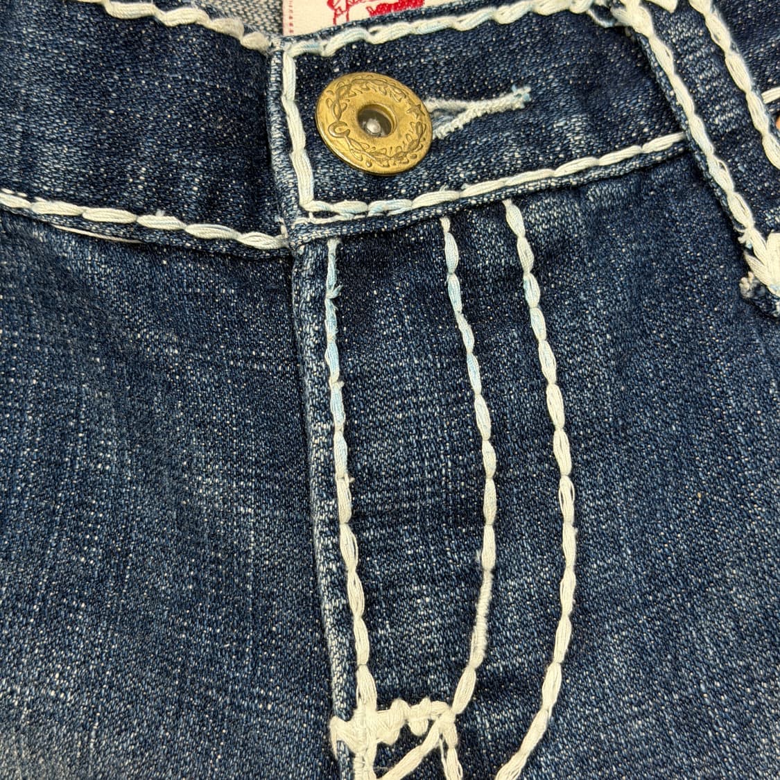 트루릴리전 빈티지 스티치  Y2K 데님 숏팬츠 바지 30 상품이미지5