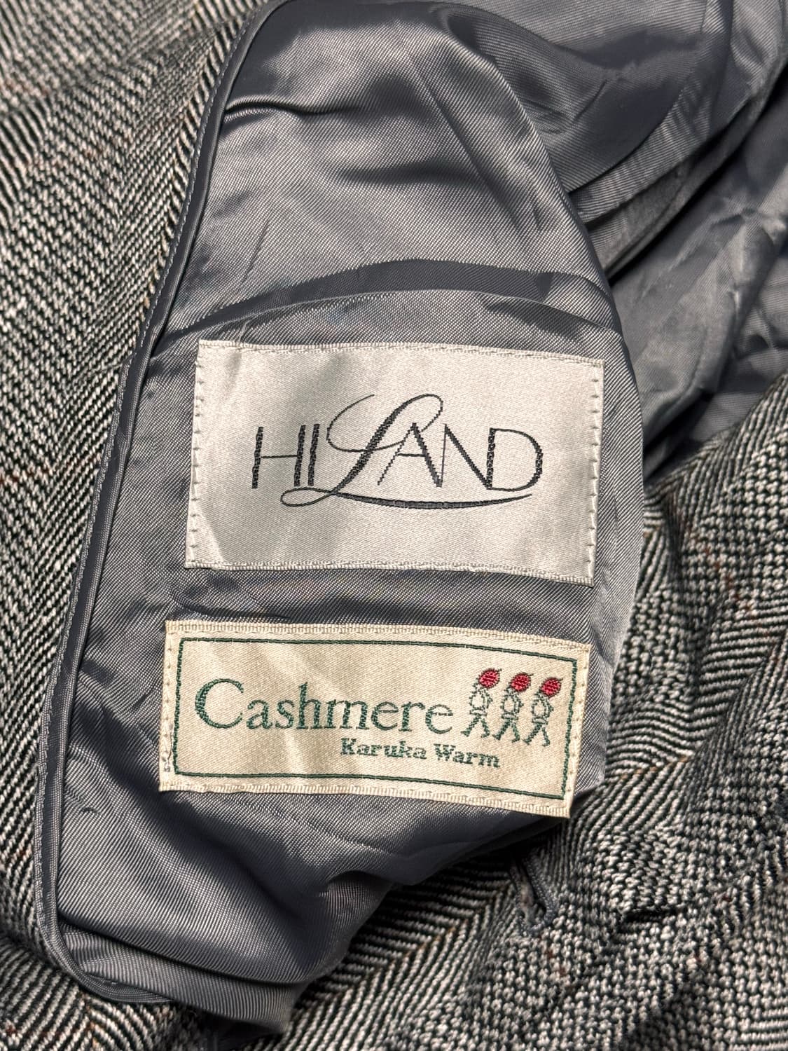 HILAND 일본 캐시미어 헤링본 코트 상품이미지5