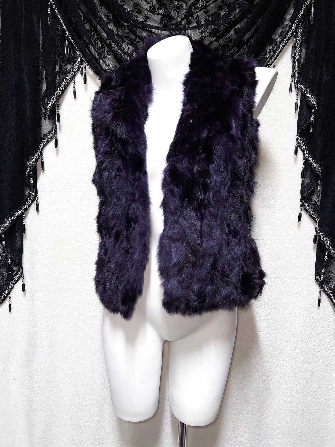 로맨틱고딕 고스펑크 락시크 래빗퍼 베스트 조끼 페어리그런지 갸루 핀터나나 상품이미지7