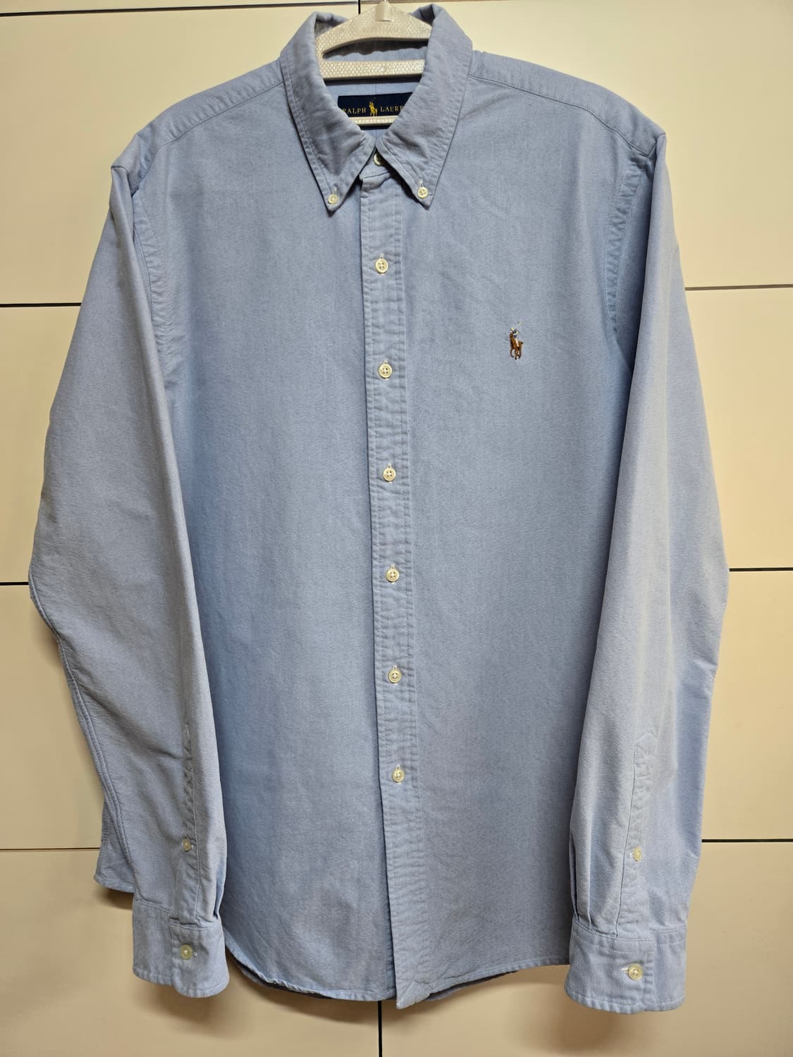 폴로 랄프로렌 남성 블루 옥스포드 셔츠(L사이즈) 상품이미지1