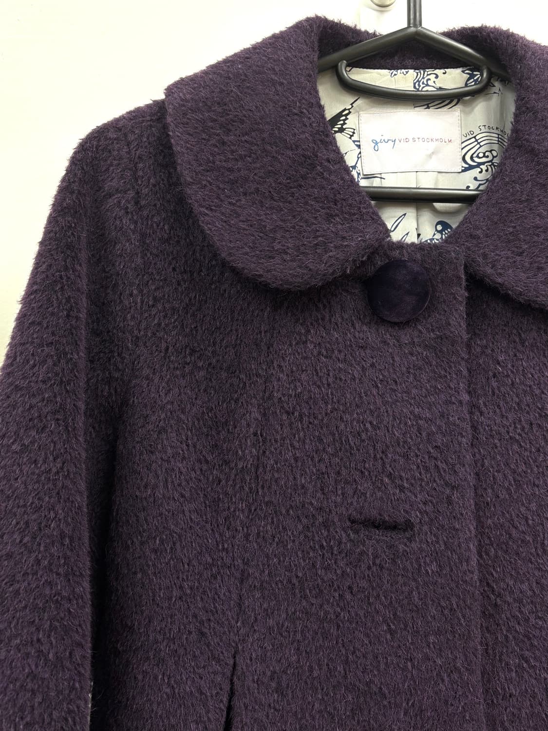 빈티지 하프 코트 알파카 모헤어 울 자켓 상품이미지6