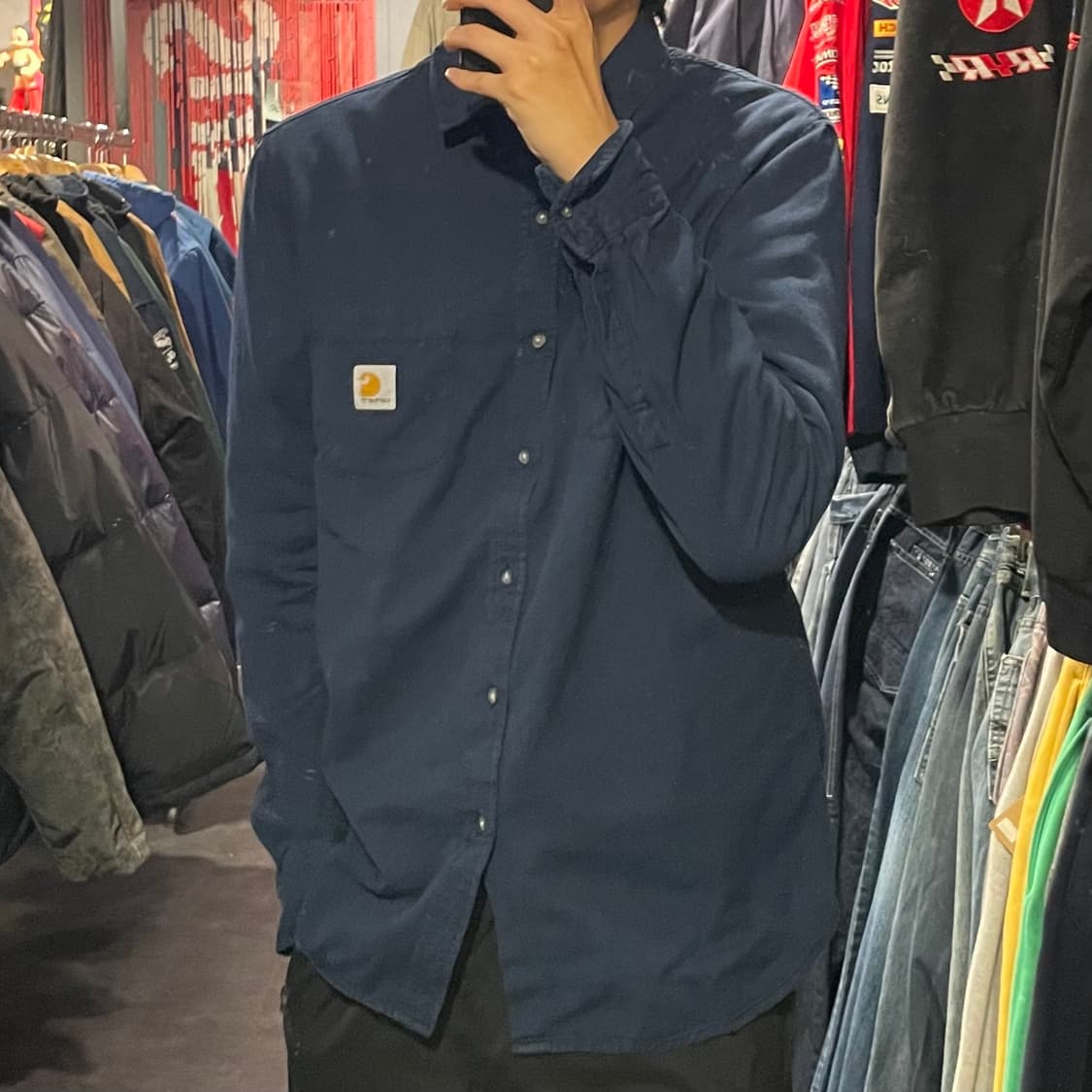 [IM] carhartt 칼하트 사파이어블루 긴팔셔츠 상품이미지4