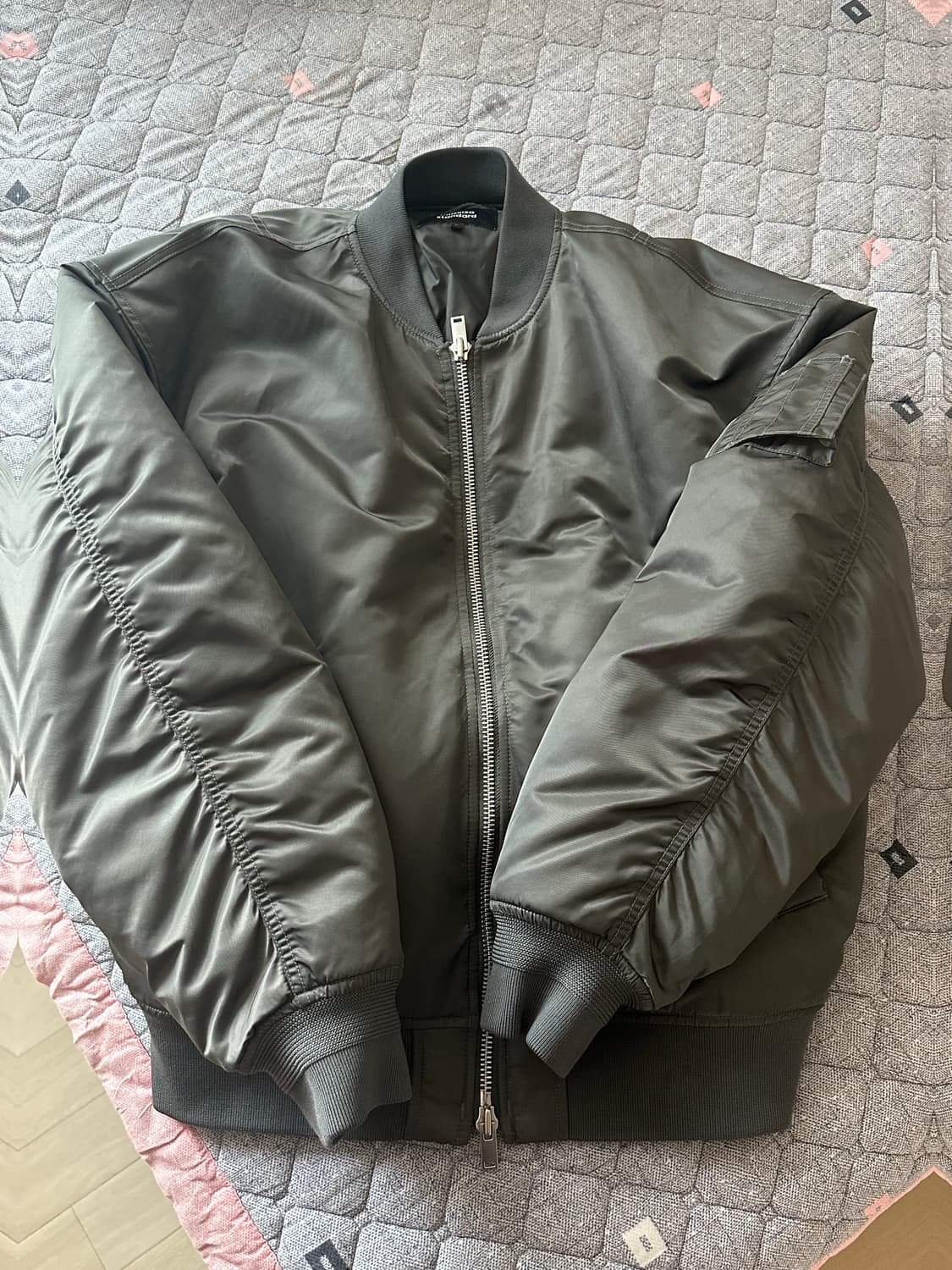 무신사 스탠다드 MA-1 봄버 L 다크 그레이 상품이미지3