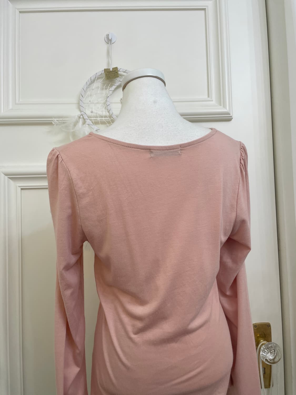 indi pink cubic bow shirring long sleeve 상품이미지4