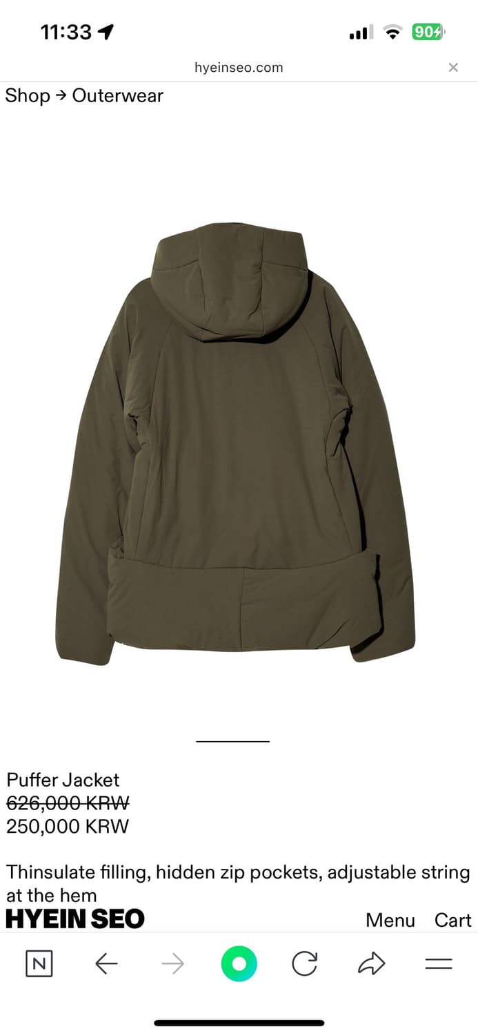 혜인서 패딩 푸퍼 자켓 사이즈3 상품이미지7