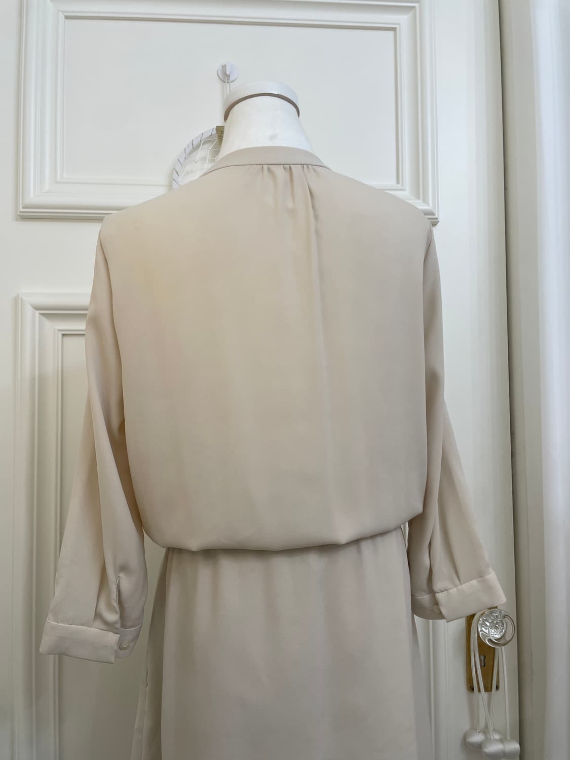 beige gray basic waist bow opc(size-38) 상품이미지4