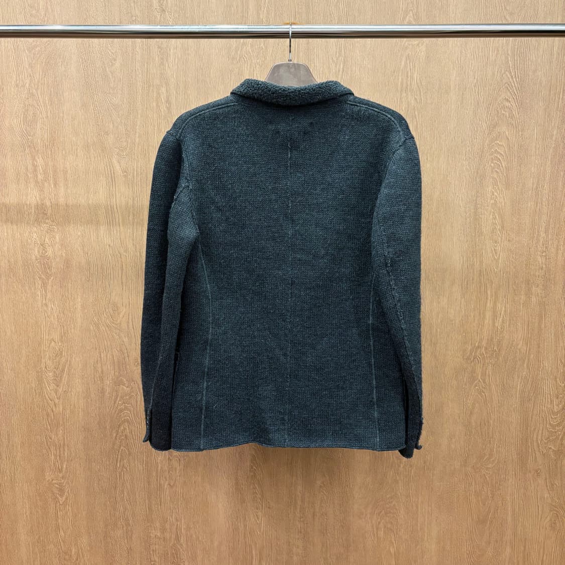 아이스 버그 블레이저 코튼 자켓 체스트 사이드 포켓 디테일 다크 그레이 상품이미지3