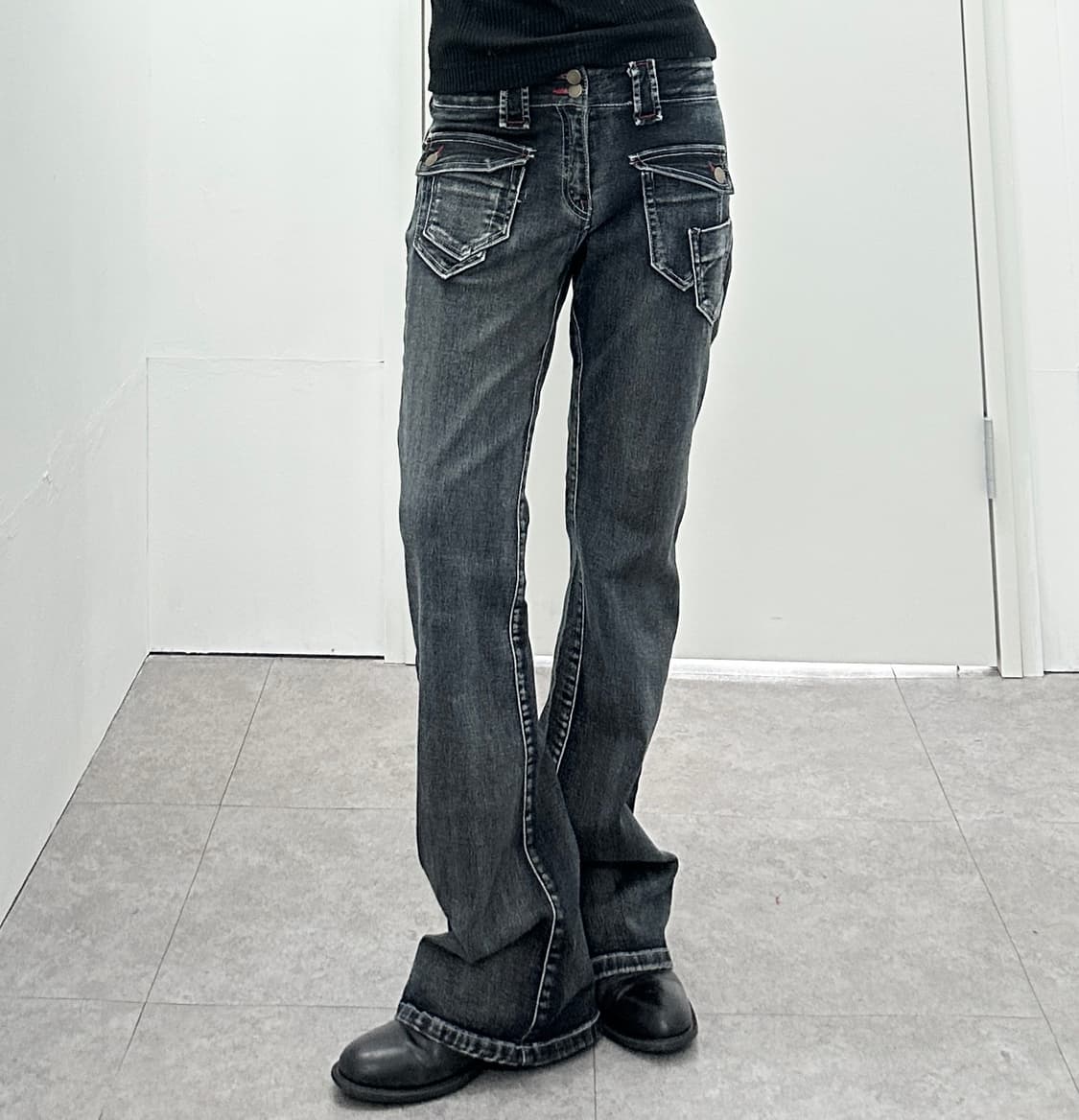JPN boots cut pocket detail denim pants  상품이미지1