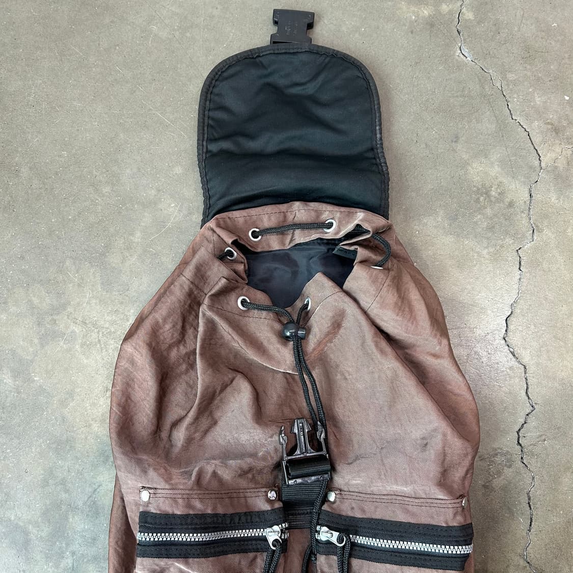 빈티지 브라운 백팩 상품이미지2