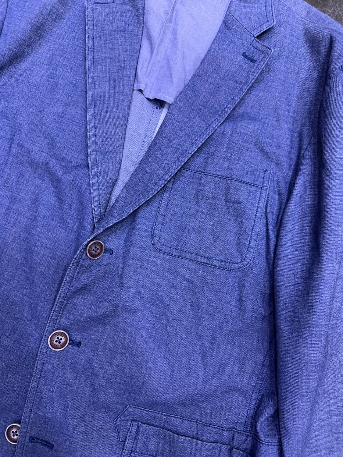 헨리코튼 클래식핏 싱글 3버튼 코튼 혼방 스포츠 자켓 105 상품이미지4