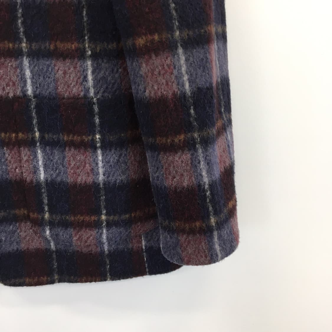 커스텀멜로우 체크 울 모직자켓 105 사이즈  상품이미지3