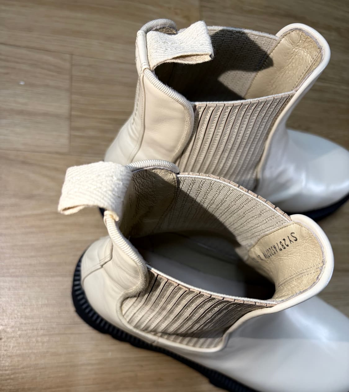 [235] 시스템 레이어드 밴드 레더 부츠 상품이미지5