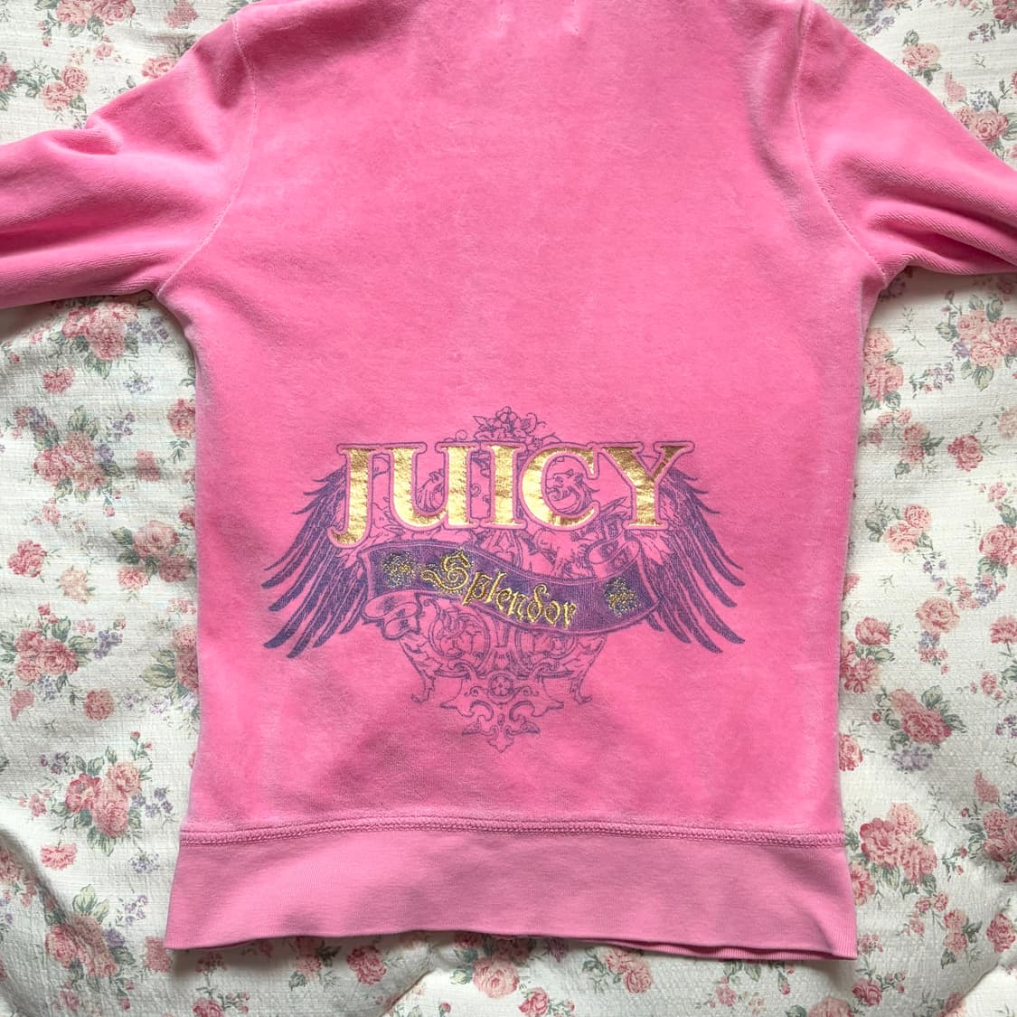 쥬시꾸뛰르 벨벳 후드집업 트레이닝자켓 상품이미지2