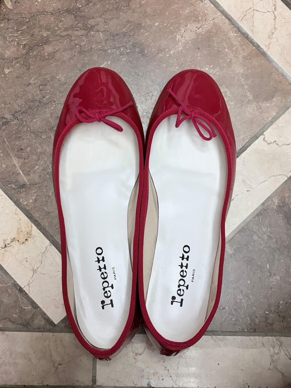 레페토 플랫 3cm 38.5 레드 상품이미지2