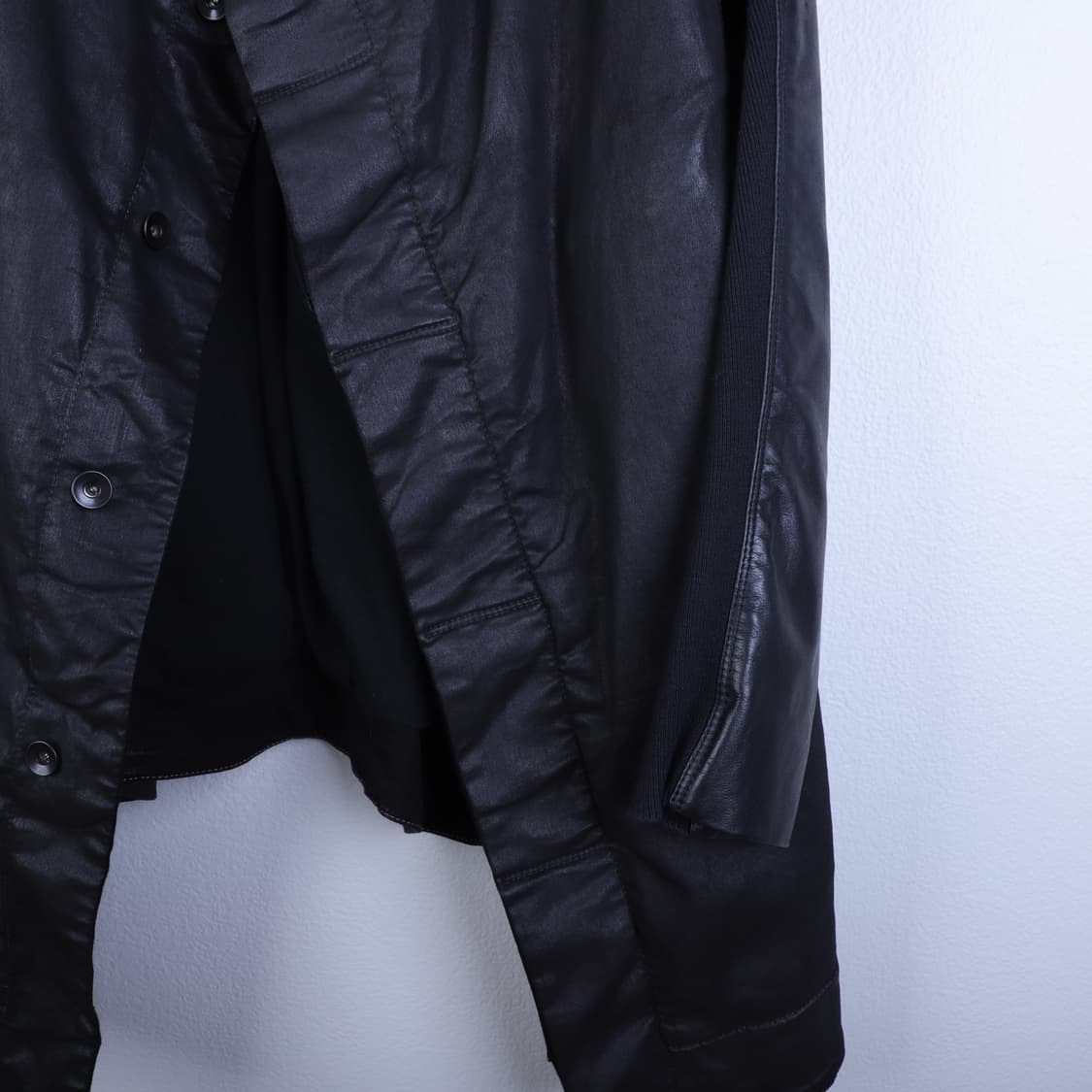 S / Rick Owens 릭오웬스 팔가죽 코팅 데님 자켓 상품이미지5