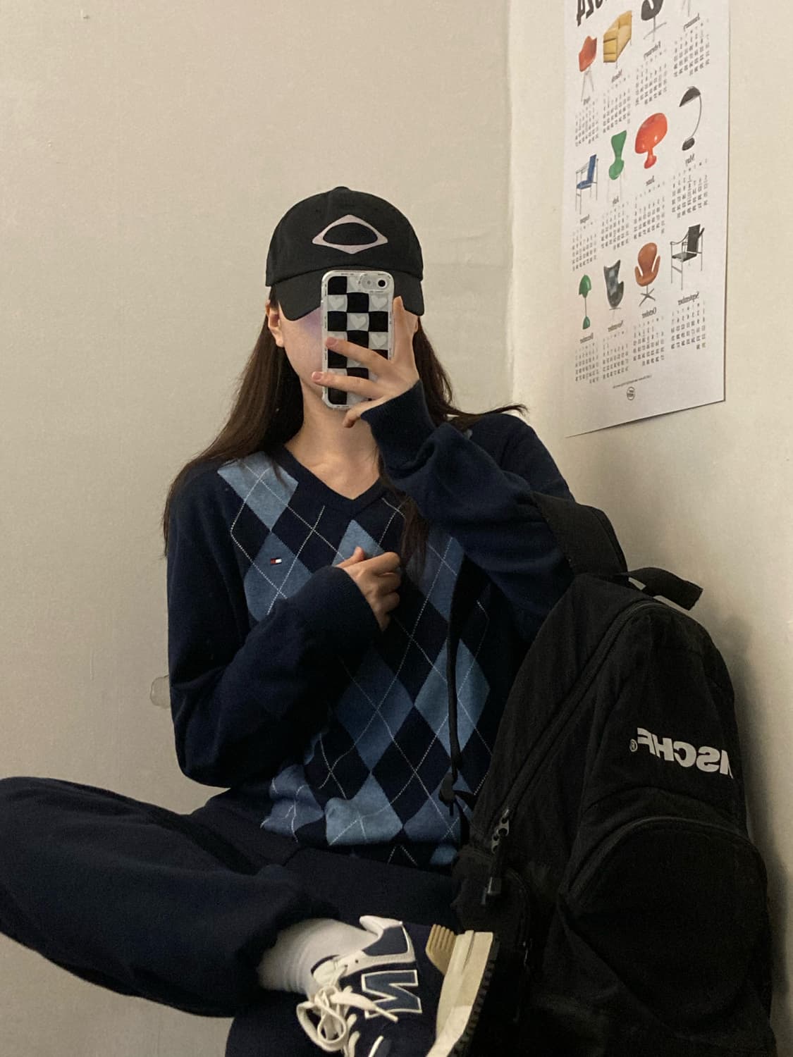 타미힐피거 니트 (곤색) 상품이미지2