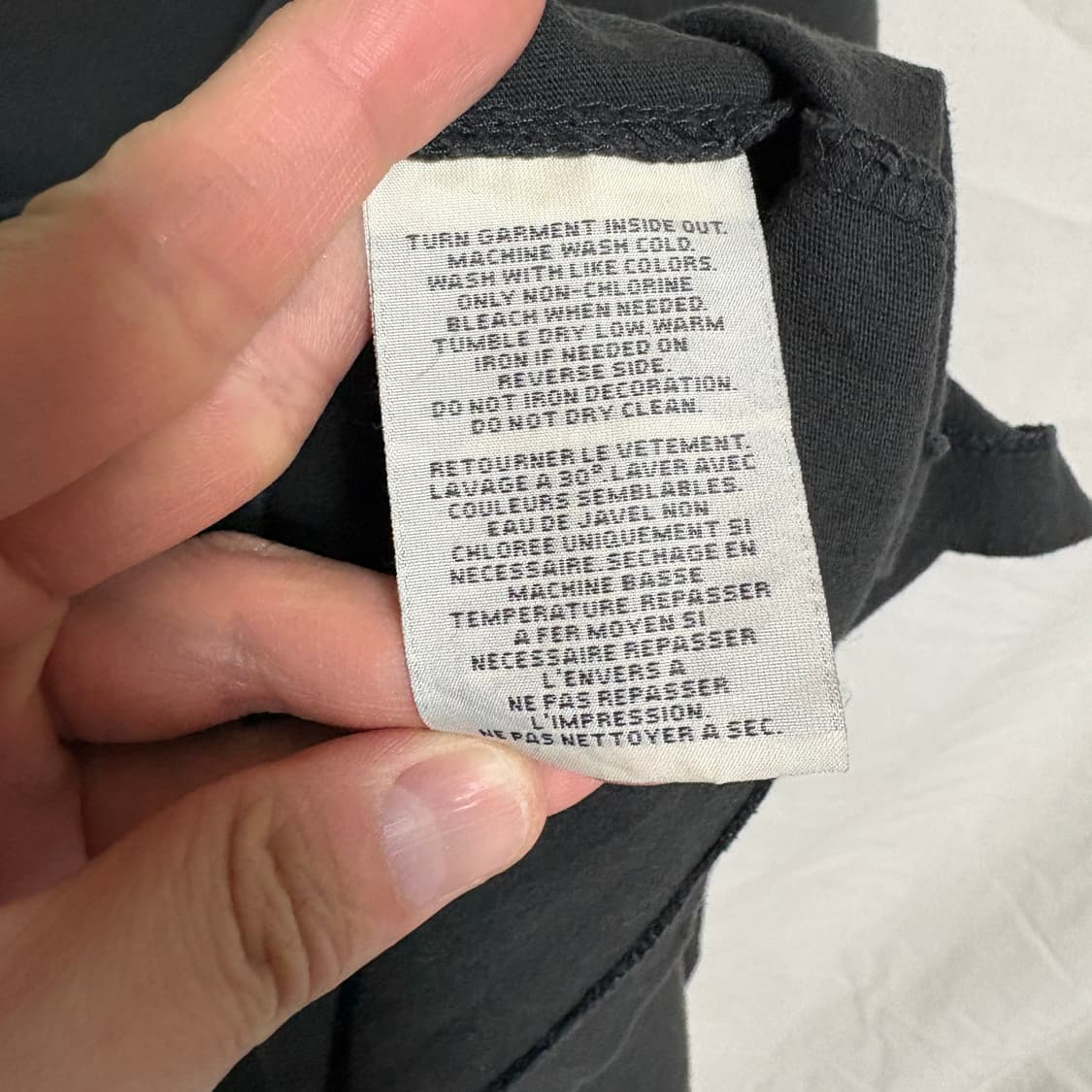 폴로 데님앤서플라이 빈티지 윙 로고 프린트 반팔티 / 차콜, L 상품이미지8