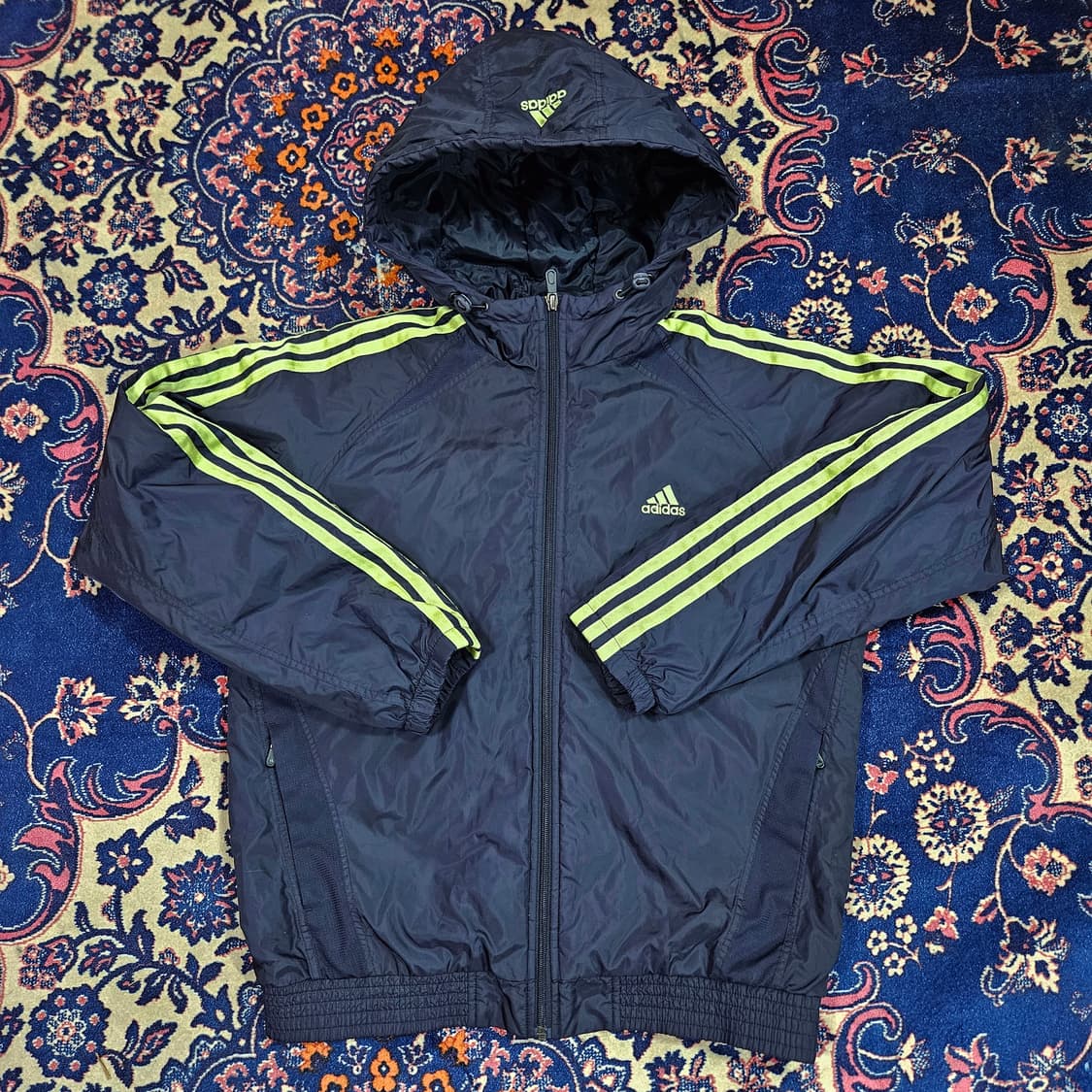 아디다스(Adidas) 올드스쿨 형광 삼넌 후드 점퍼 M 상품이미지1