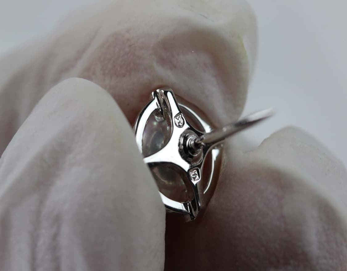 미키모토 천연진주 S등급 핀 뱃지 포인트 빈티지 상품이미지7