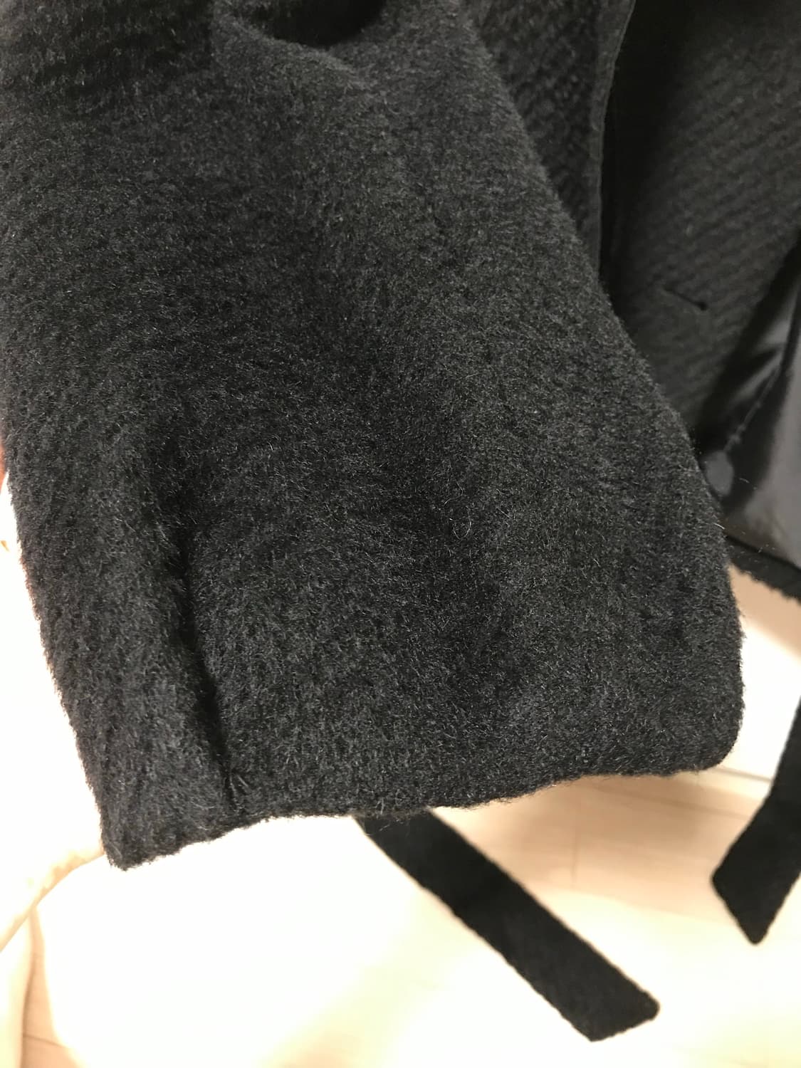 black high neck middle coat jacket 상품이미지6