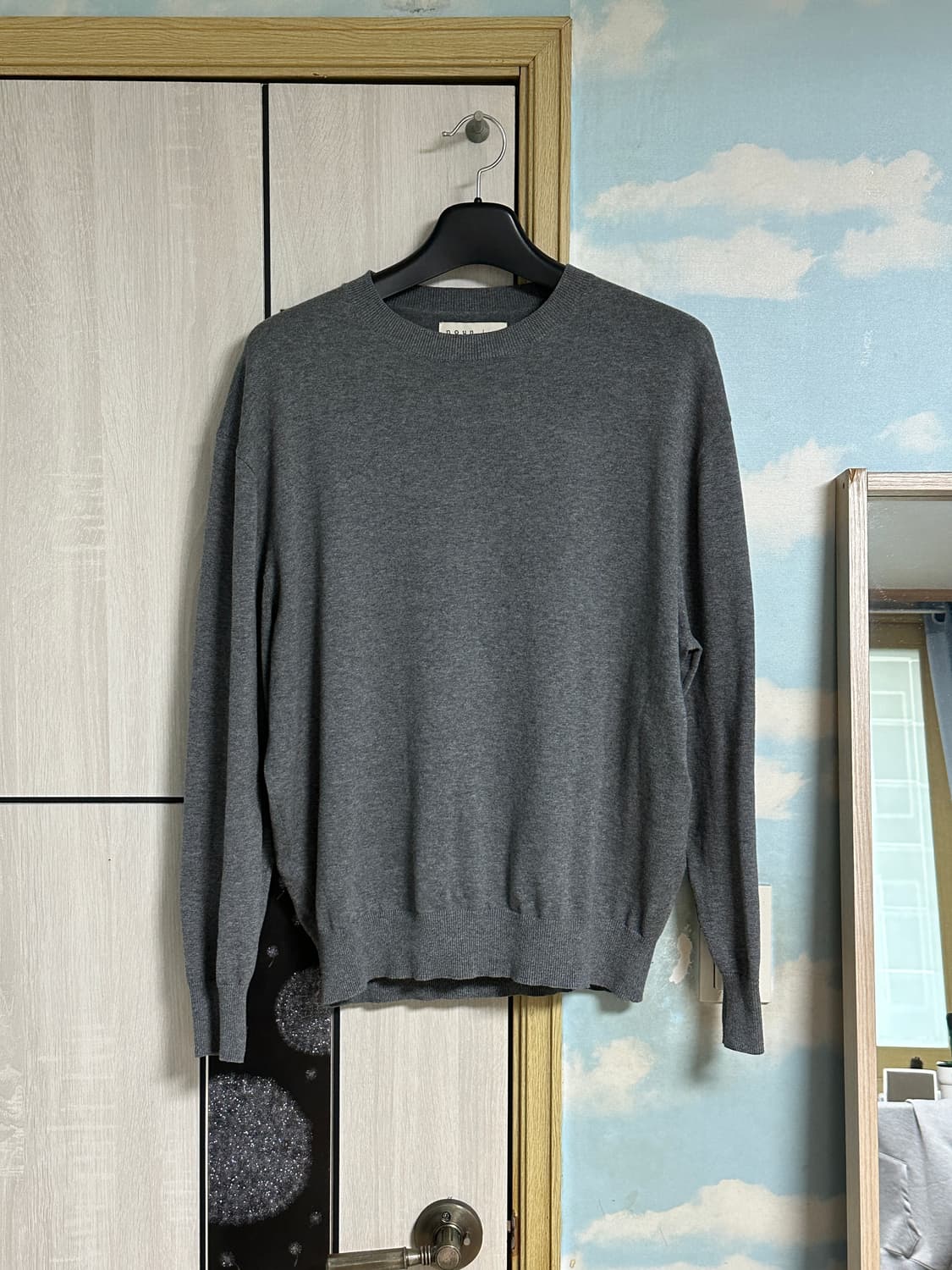 (2) 노운 에센셜 라운드 니트 차콜 상품이미지3