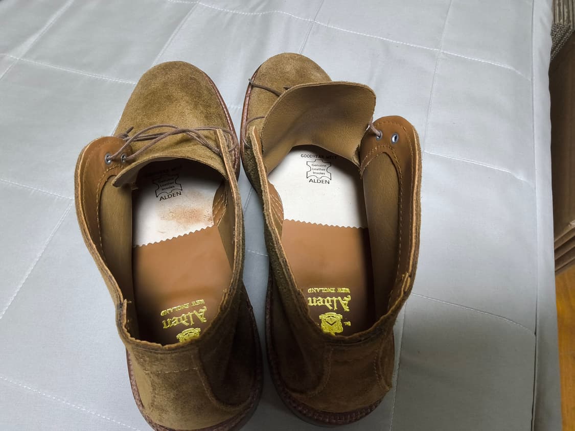 (새상품) 알든 1493 스너프 스웨이드 언라인드 처카 부츠 10.5e 상품이미지5