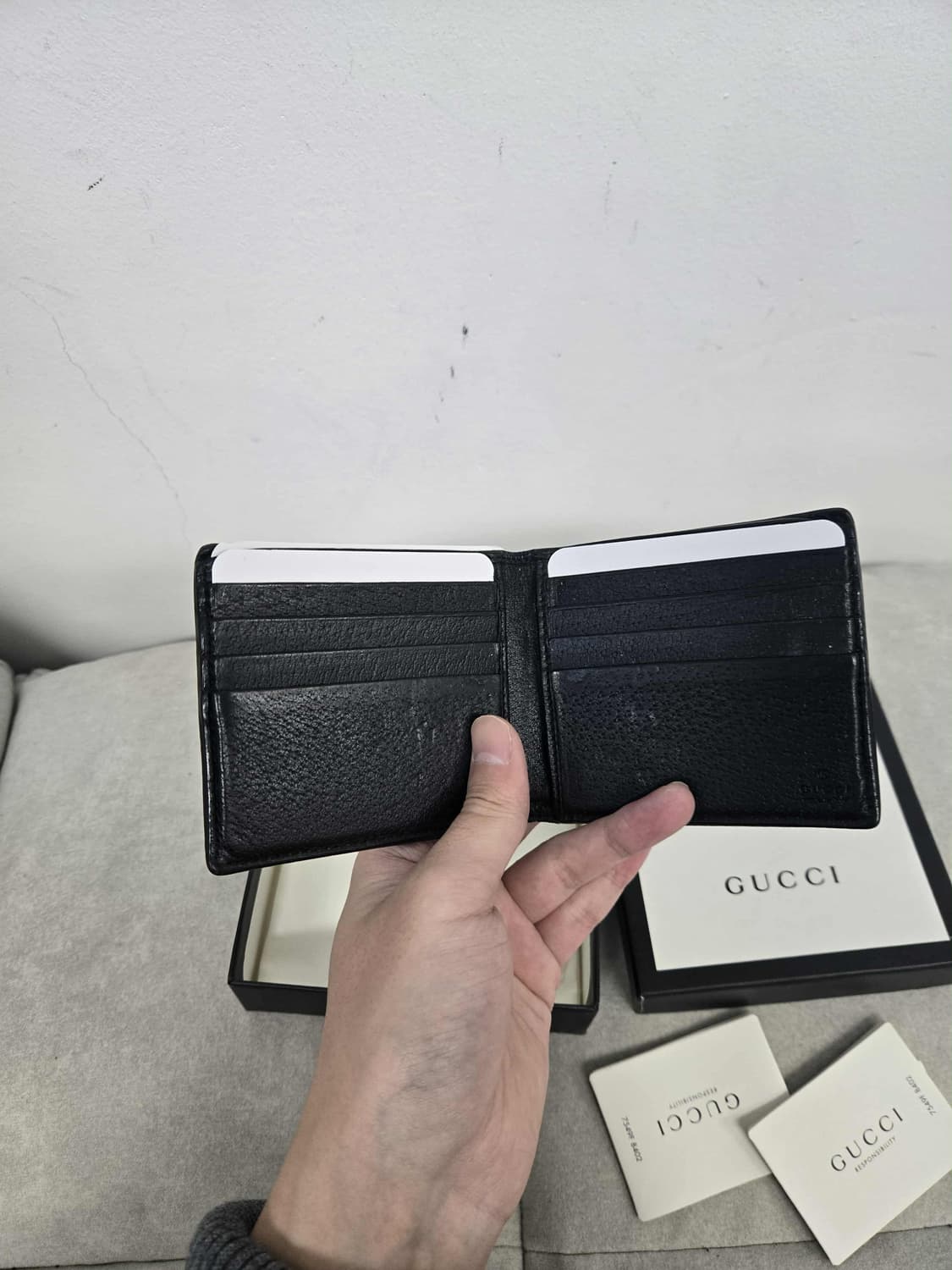 [보증서 정품]구찌 마몬트 반지갑 상품이미지1