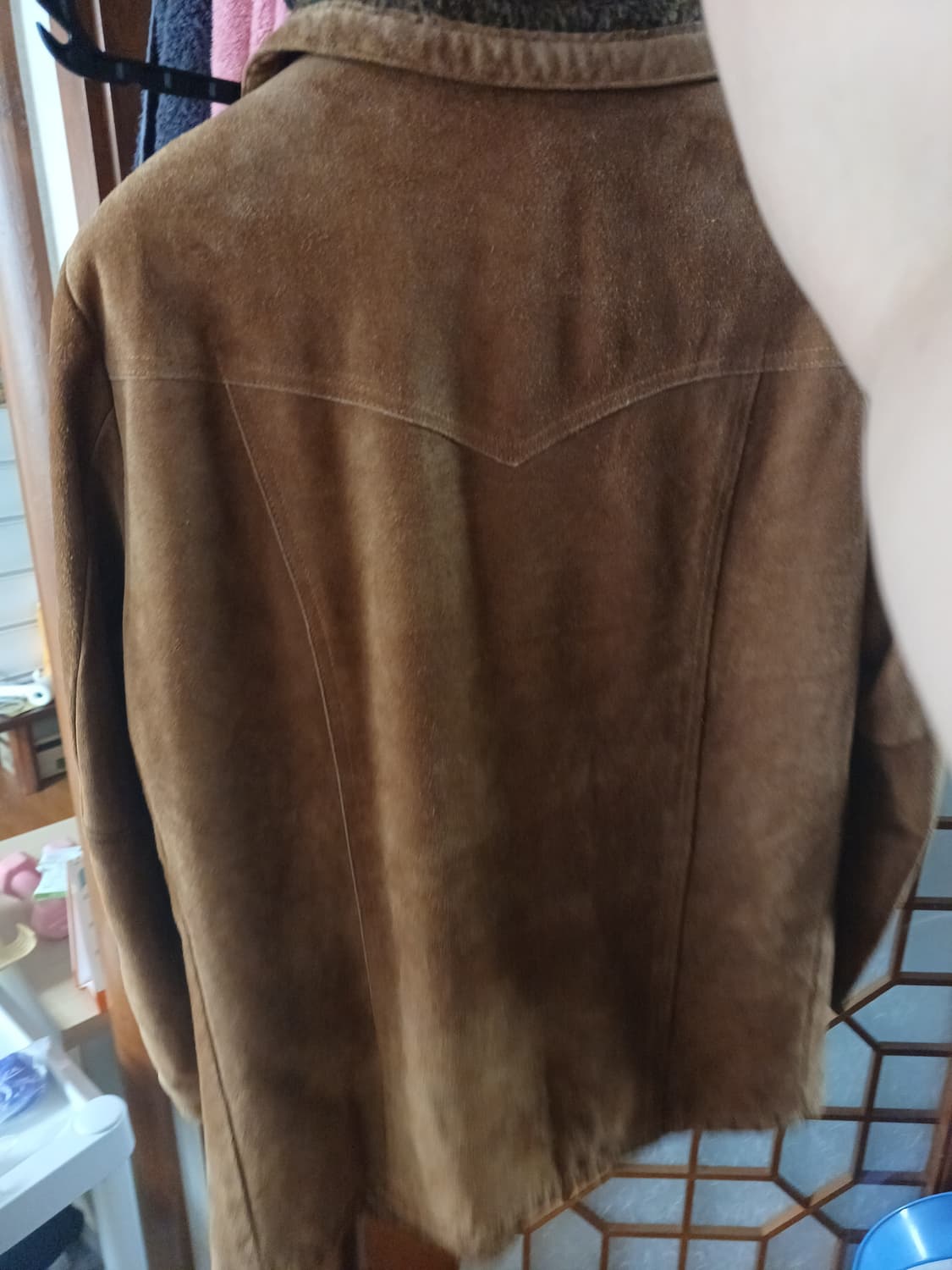 70s Sears Leather Shop 쉐르파 안감 스웨이드 레더 자켓 상품이미지10
