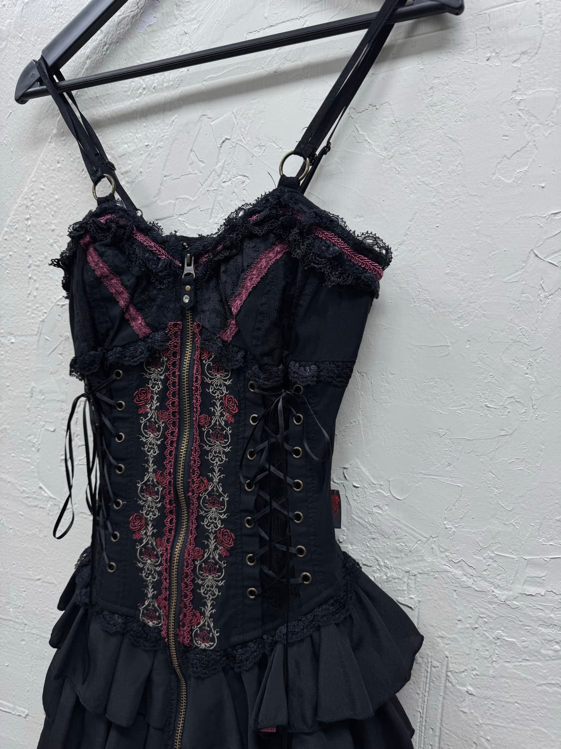 Ozz croce gothic lace up corset ops 상품이미지5