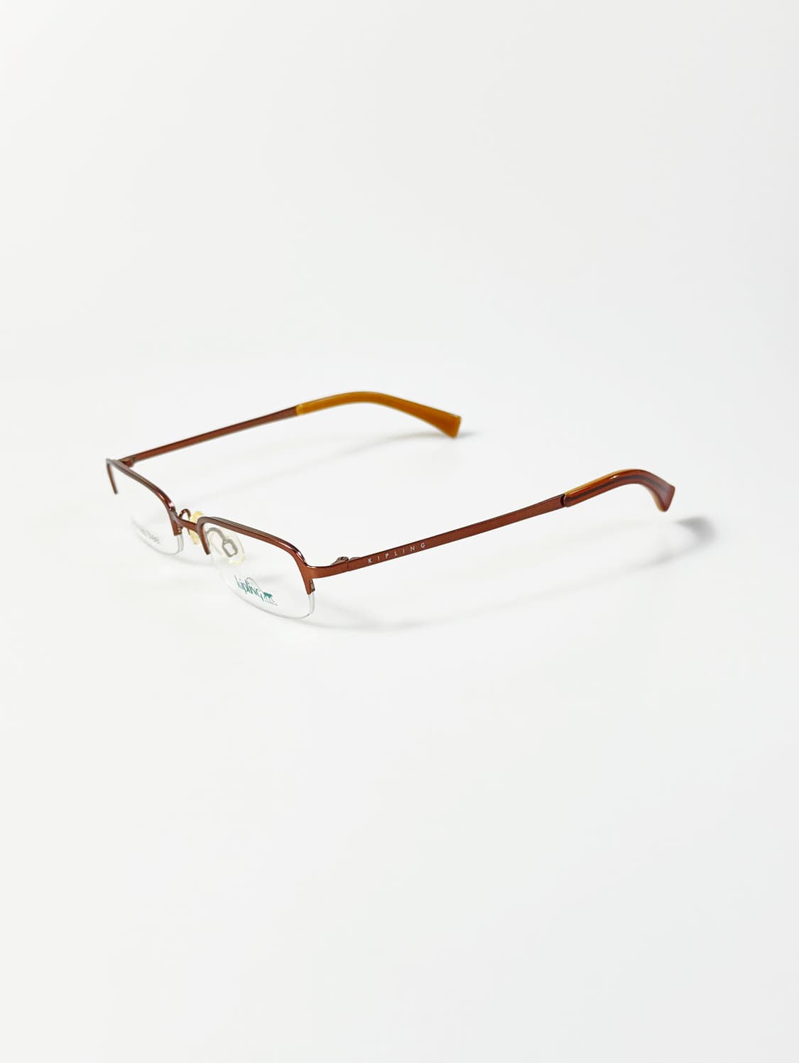KIPLING 반무테 스퀘어 메탈 프레임 빈티지 안경 상품이미지3
