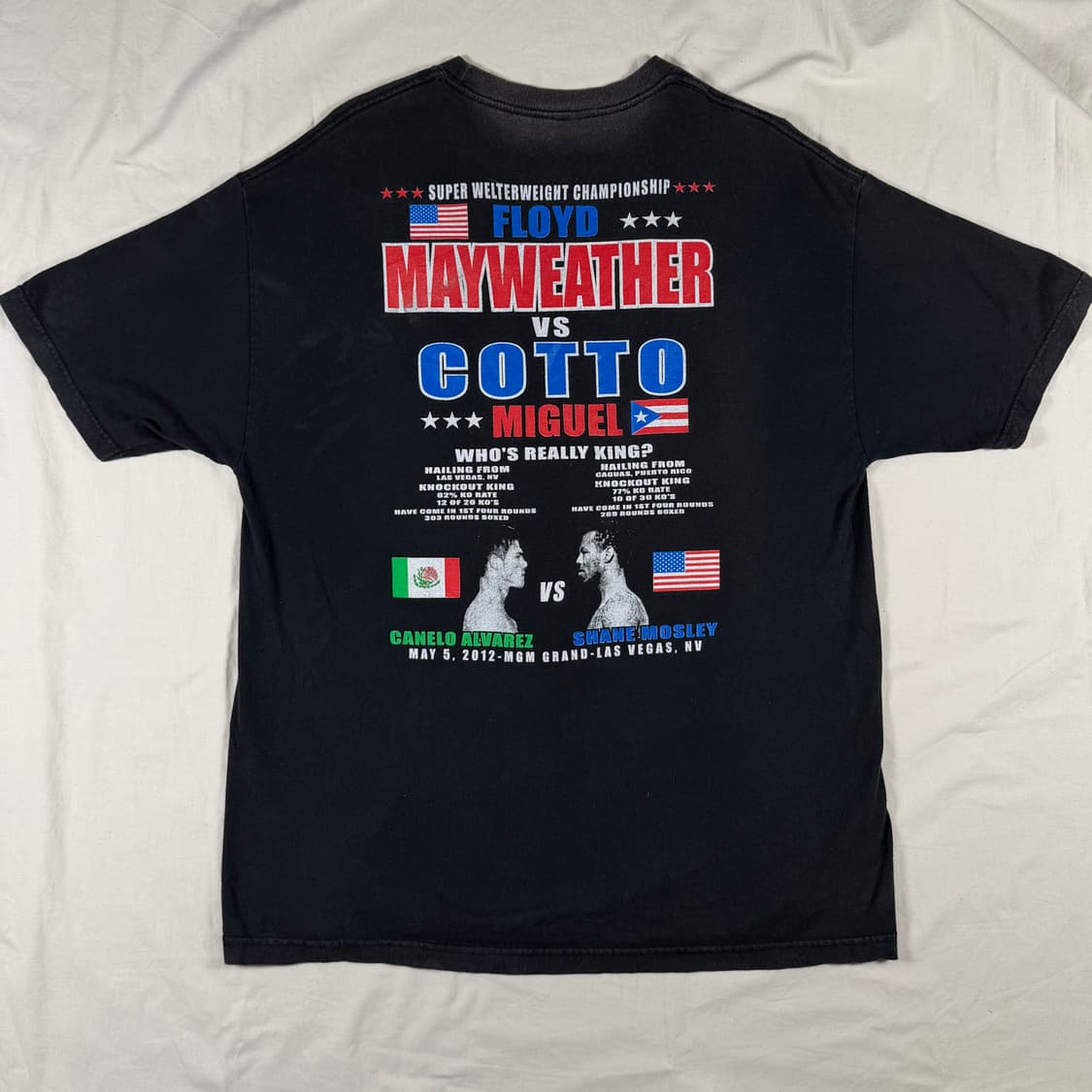 메이웨더 VS 코토 프린팅 반팔 티셔츠 반팔티 상품이미지3