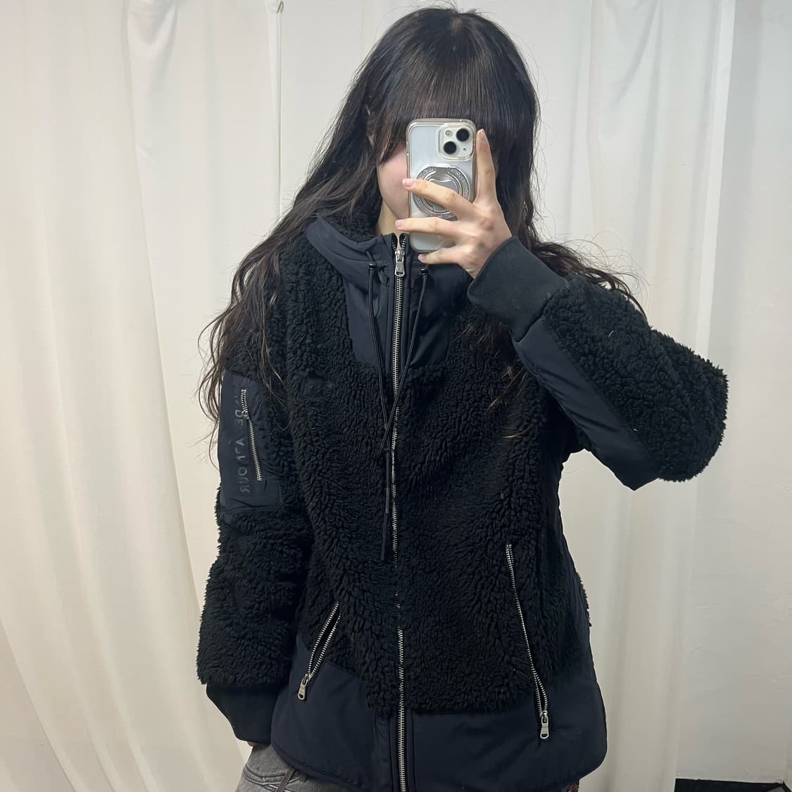 Under Armour Black 2way Fleece 상품이미지1