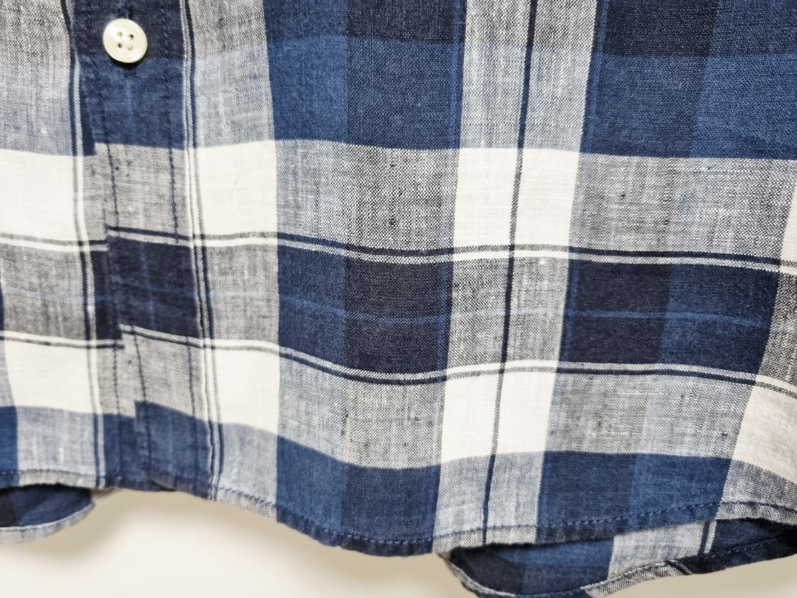 남성 라코스테 린넨 마 멀티 체크 긴팔 남방 셔츠 상품이미지5