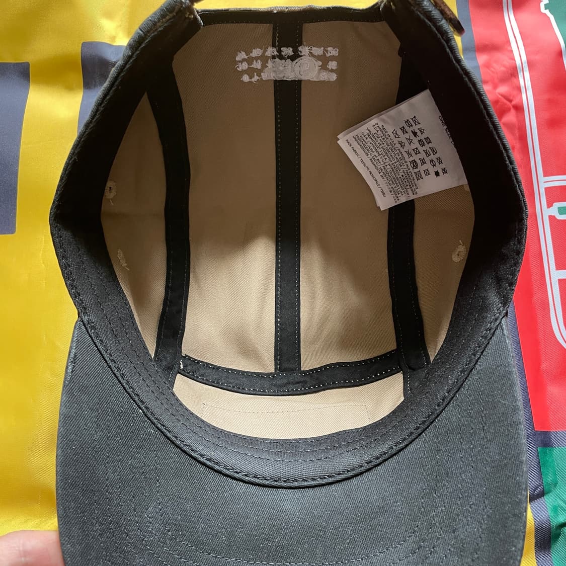 슈프림 MM6 페인티드 캠프캡 블랙 24SS 상품이미지7