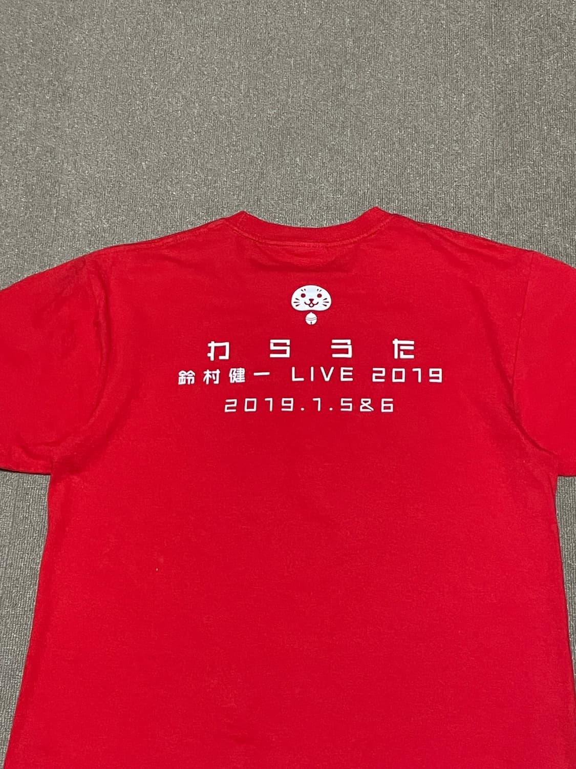 우미모 라이브 2019 레드 그래픽 티셔츠 J02776 상품이미지7