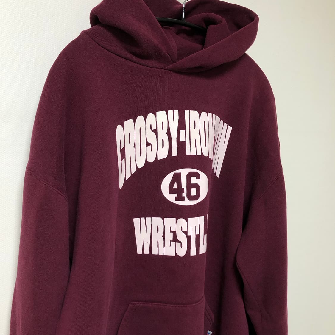 vtg 빈티지 러셀 후드티 스웻 xl 버건디 상품이미지2