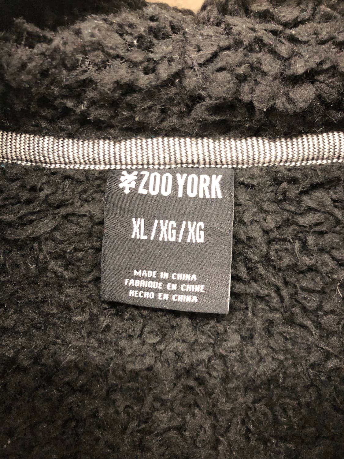 zoo york 투톤 후드 집업 상품이미지3