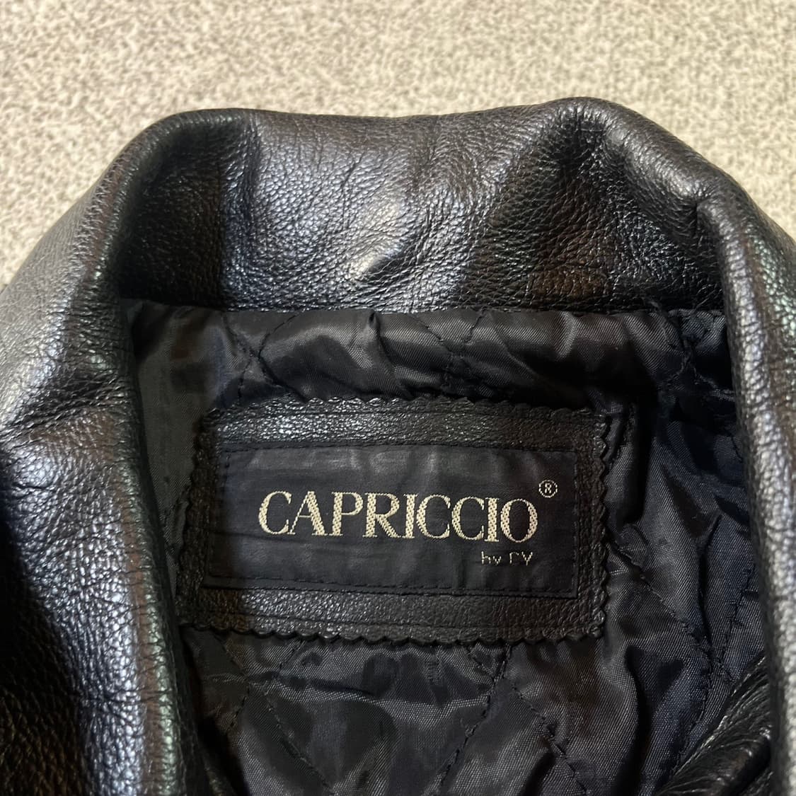 CAPRICCIO 빈티지 소가죽 레더 자켓 상품이미지4