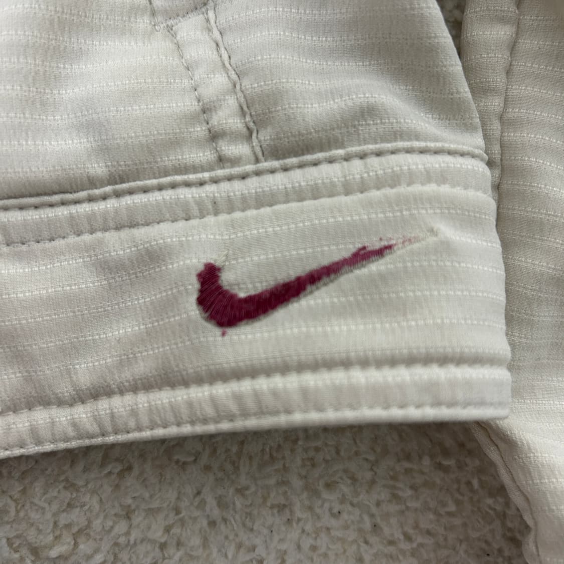 나이키 스우시 로고 지퍼 디테일 트랙 자켓 화이트 상품이미지4